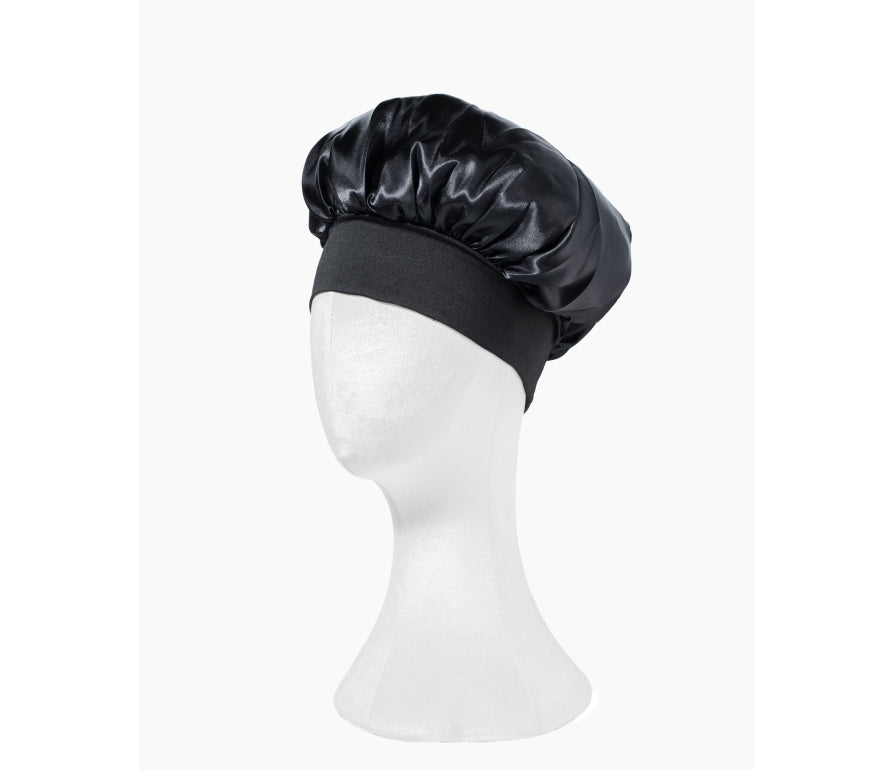 Satin Hair Bonnetabs - Satin bonnet for curly hair with a trim