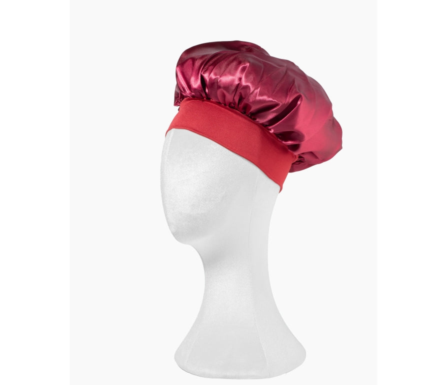 Satin Hair Bonnetabs - Satin bonnet for curly hair with a trim