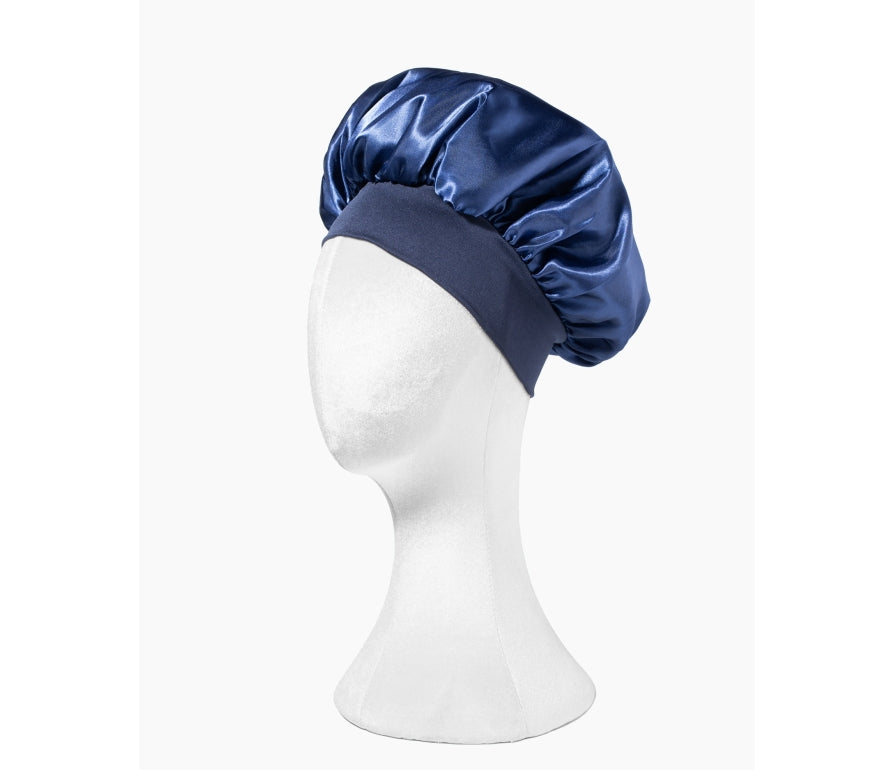 Satin Hair Bonnetabs - Satin bonnet for curly hair with a trim