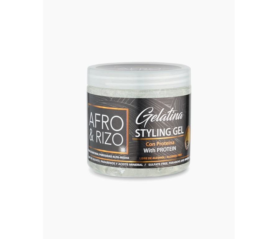 Afro & Rizo Gelatina con proteina - Styling gel with protein 454 g
