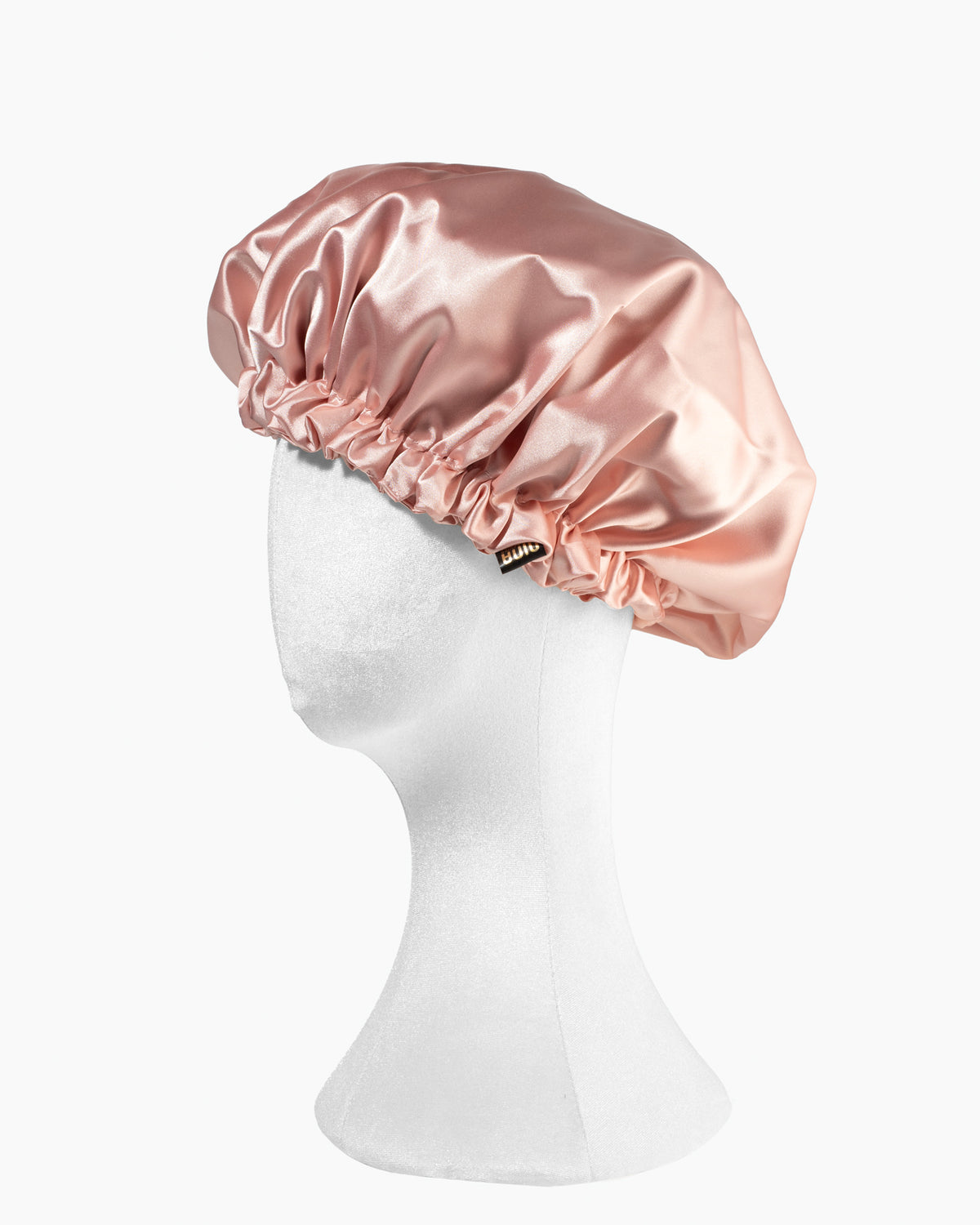 Nina Scrunchies - Handmade satin bonnet with elastic for curly hair - Powder pink