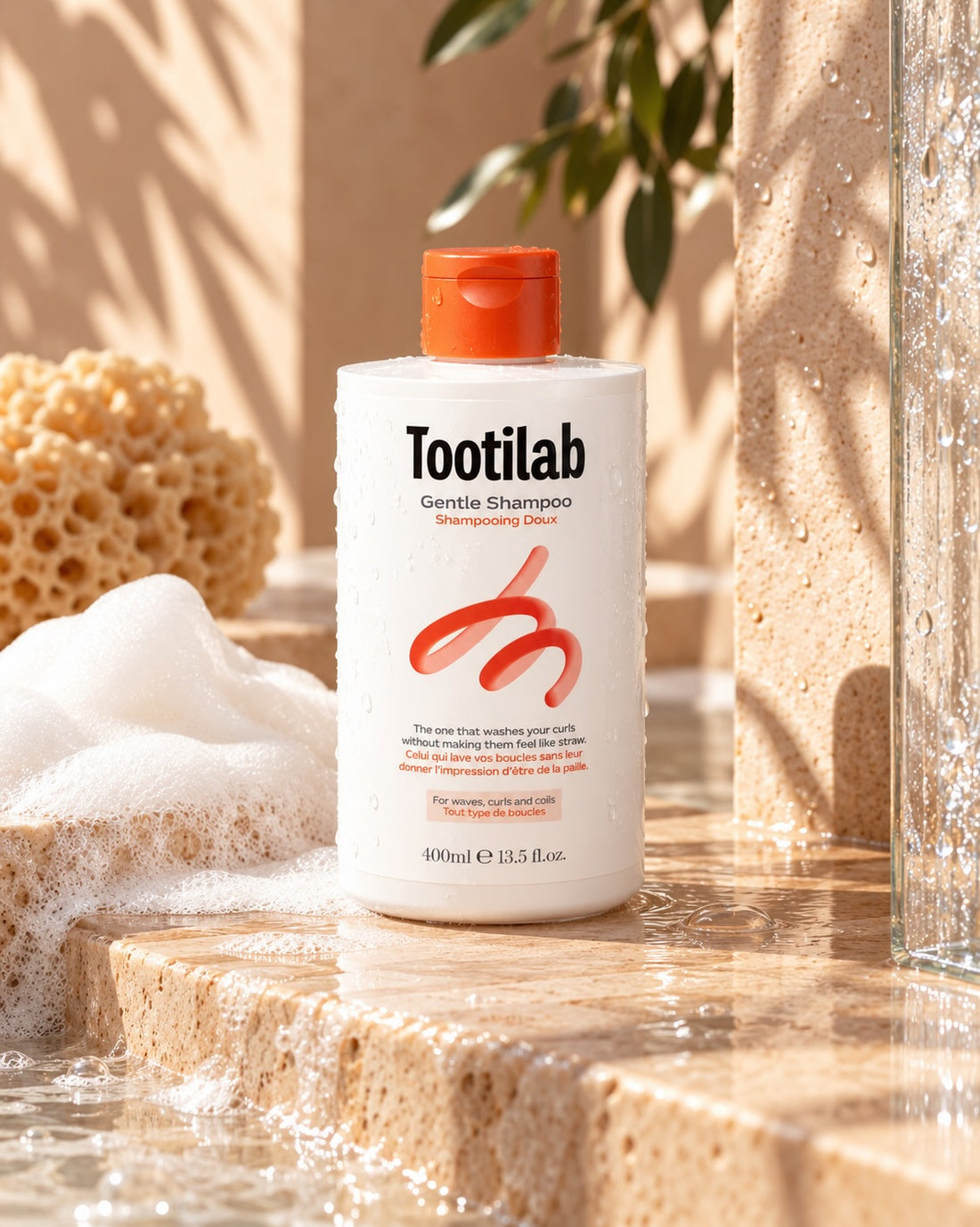 Tootilab Gentle Shampoo - Kíméletes sampon göndör hajra kiszárítás nélkül 400 ml