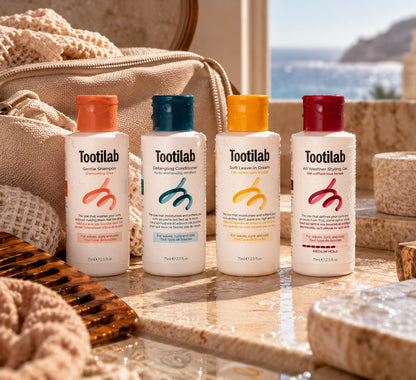 Tootilab Travel Kit - Cestovní sada pro kudrny 4 × 75 ml