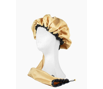 Pretty Curly Girl &amp; Soulta Gold Satin Diffuser Cap - Göndör haj szárítósapka - Arany