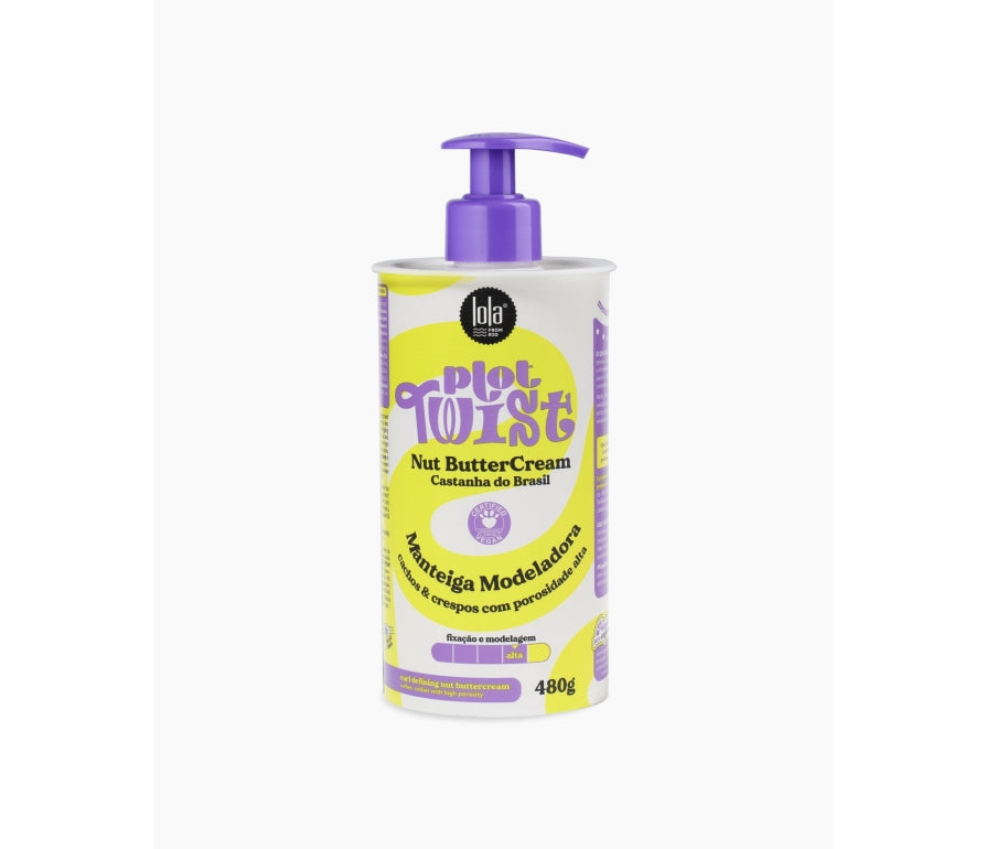 Lola Cosmetics Plot Twist Nut Butter Cream - Stylingový krém pre krepovité vlasy 480 g