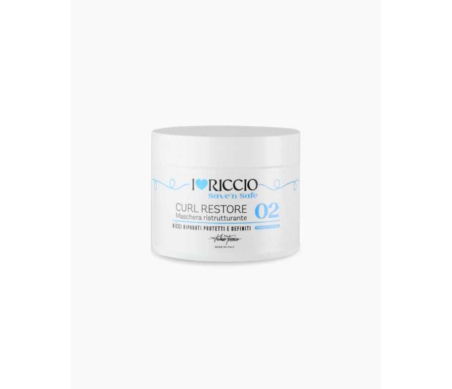 I Love Riccio Curl Restore Restructuring Mask Curl Save’n Safe - Regeneračná maska pre odfarbené kučery 250 ml