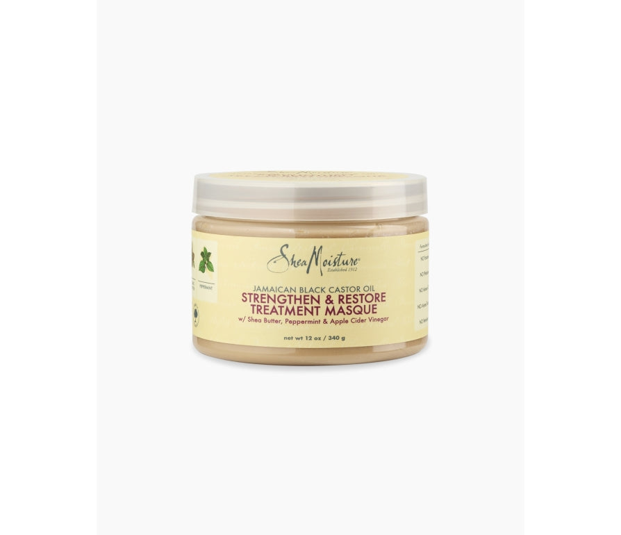 Shea Moisture Jamaican Black Castor Oil Masque – Posilňujúca a regeneračná maska na kučeravé vlasy 340 g