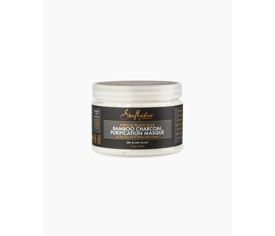 Shea Moisture African Black Soap Bamboo Charcoal Purification Masque - Maska na hloubkové vyčištění 340 g