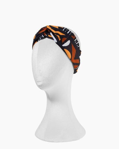 African Fabs Print Headband - Pamut fejpánt göndör hajhoz