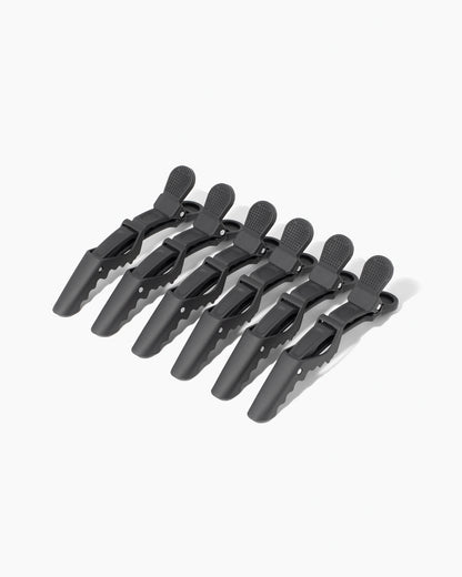 Alligator Rubber Hair Clips - Rubber clips for curly hair 11 x 3.9 cm