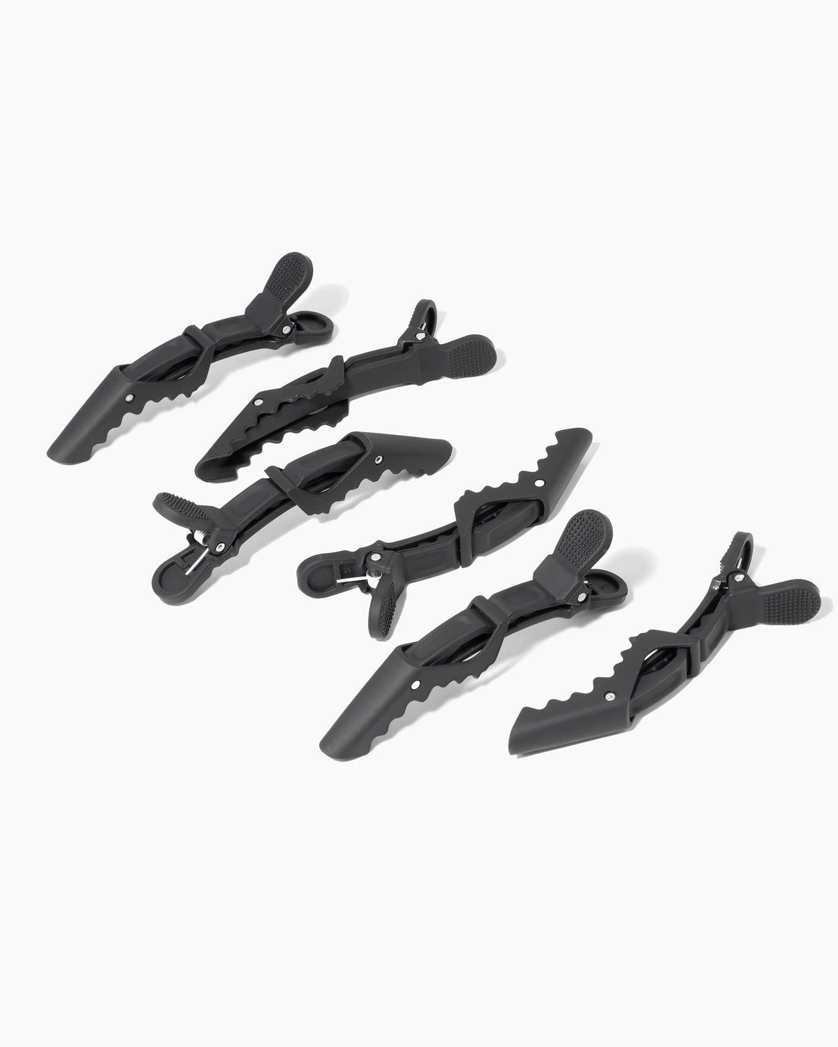 Alligator Rubber Hair Clips - Rubber clips for curly hair 11 x 3.9 cm