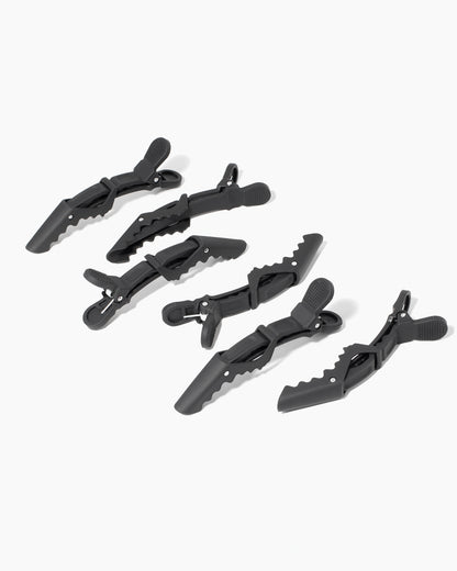 Alligator Rubber Hair Clips - Rubber clips for curly hair 11 x 3.9 cm