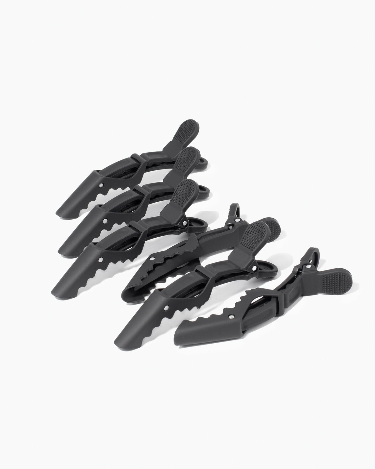 Alligator Rubber Hair Clips - Rubber clips for curly hair 11 x 3.9 cm