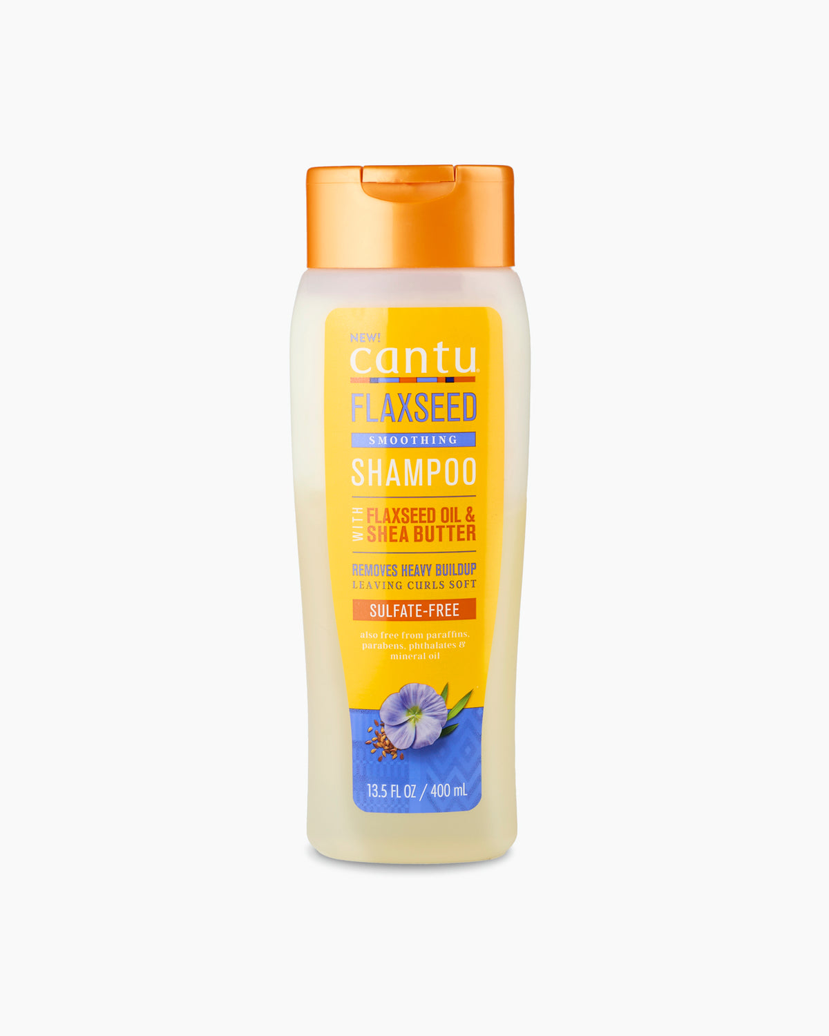 Cantu Flaxseed Sulfate Free Shampoo - Bezsulfátový šampon na kudrnaté vlasy 400 ml
