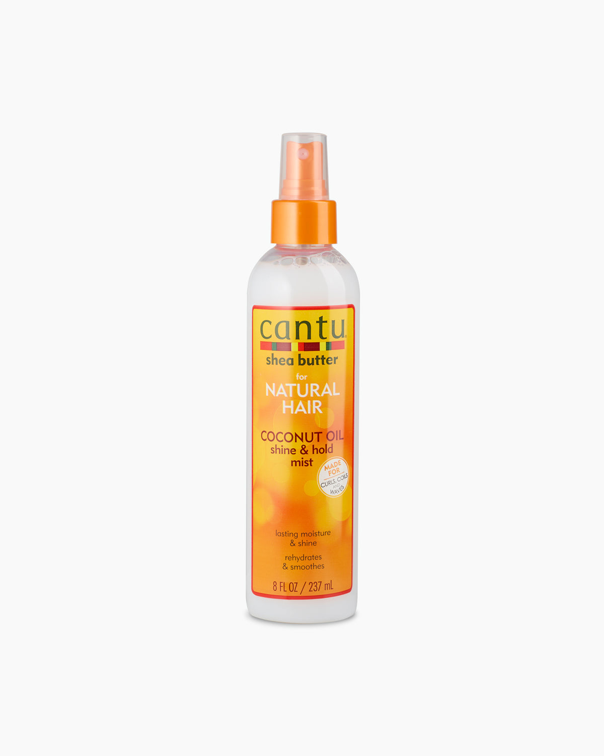 Cantu Natural Coconut Oil Shine &amp; Hold Mist - Styling and refreshing spray 237 ml