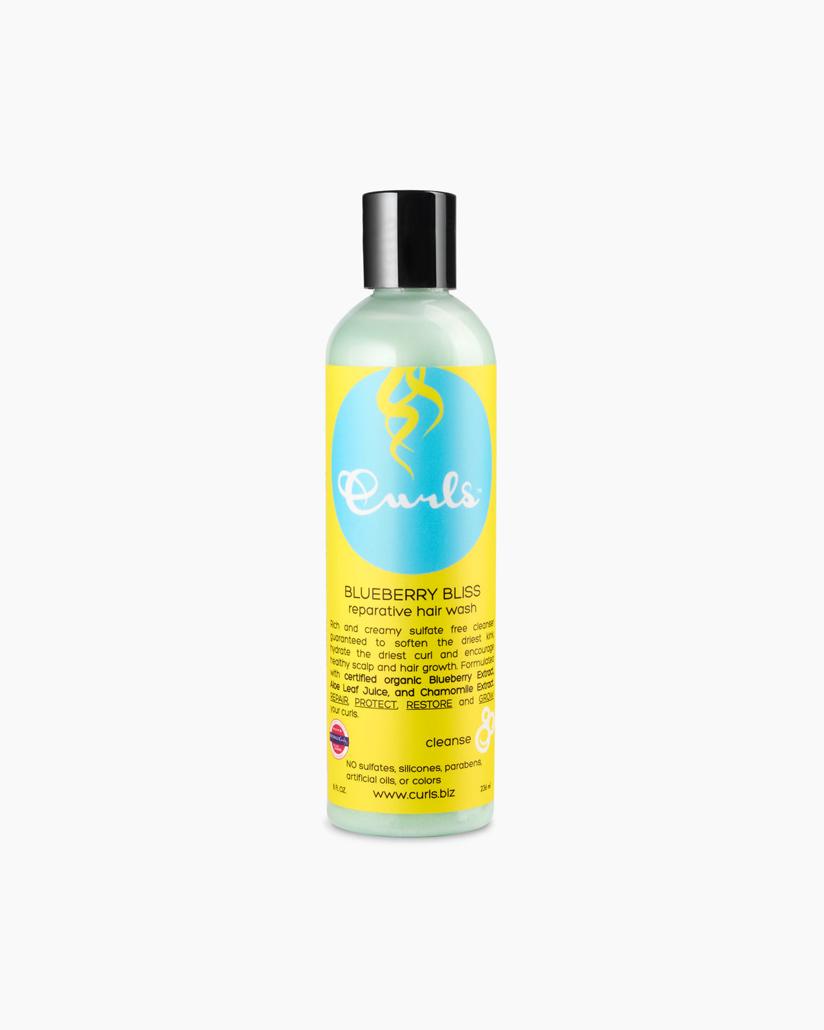 Curls Blueberry Bliss Reparative Hair Wash - Regeneráló sampon károsodott hajra 236ml