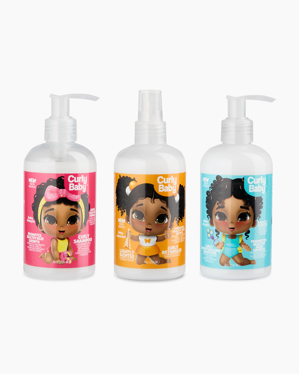 CurlyBaby Baby Girl Bundle - Termékkészlet göndör lányhajra 3x239 ml