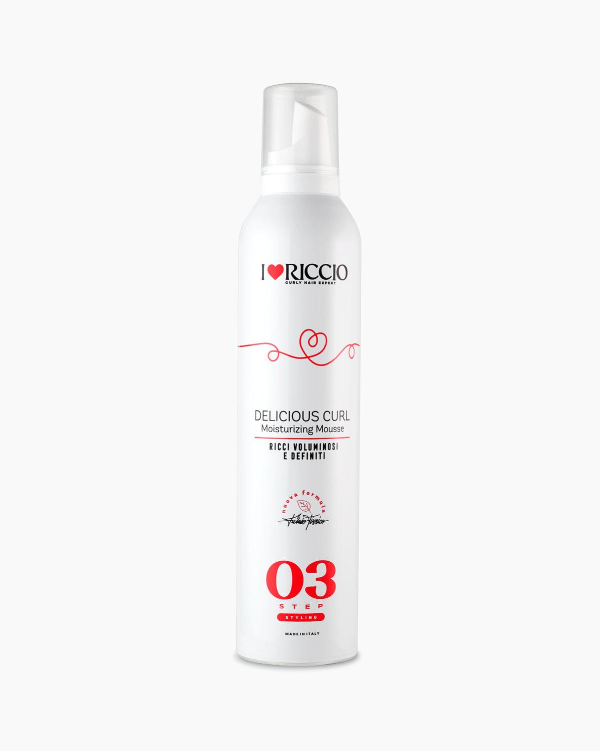 I Love Riccio Delicious Curl - Jemná stylingová krémová pěna pro vlny a kudrliny 300 ml