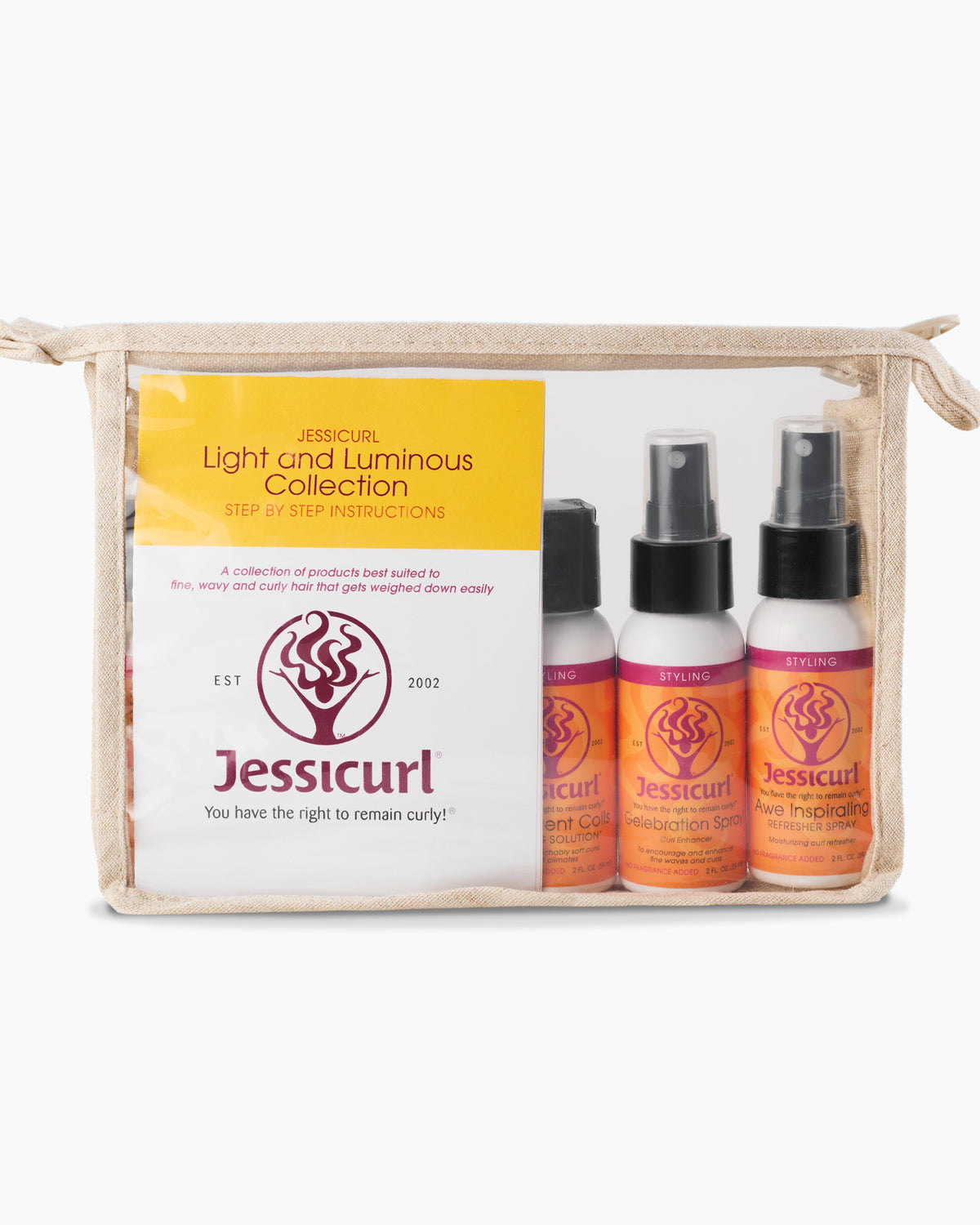 Jessicurl Light &amp; Luminous Collection - Product set for fine waves and curls 59 ml