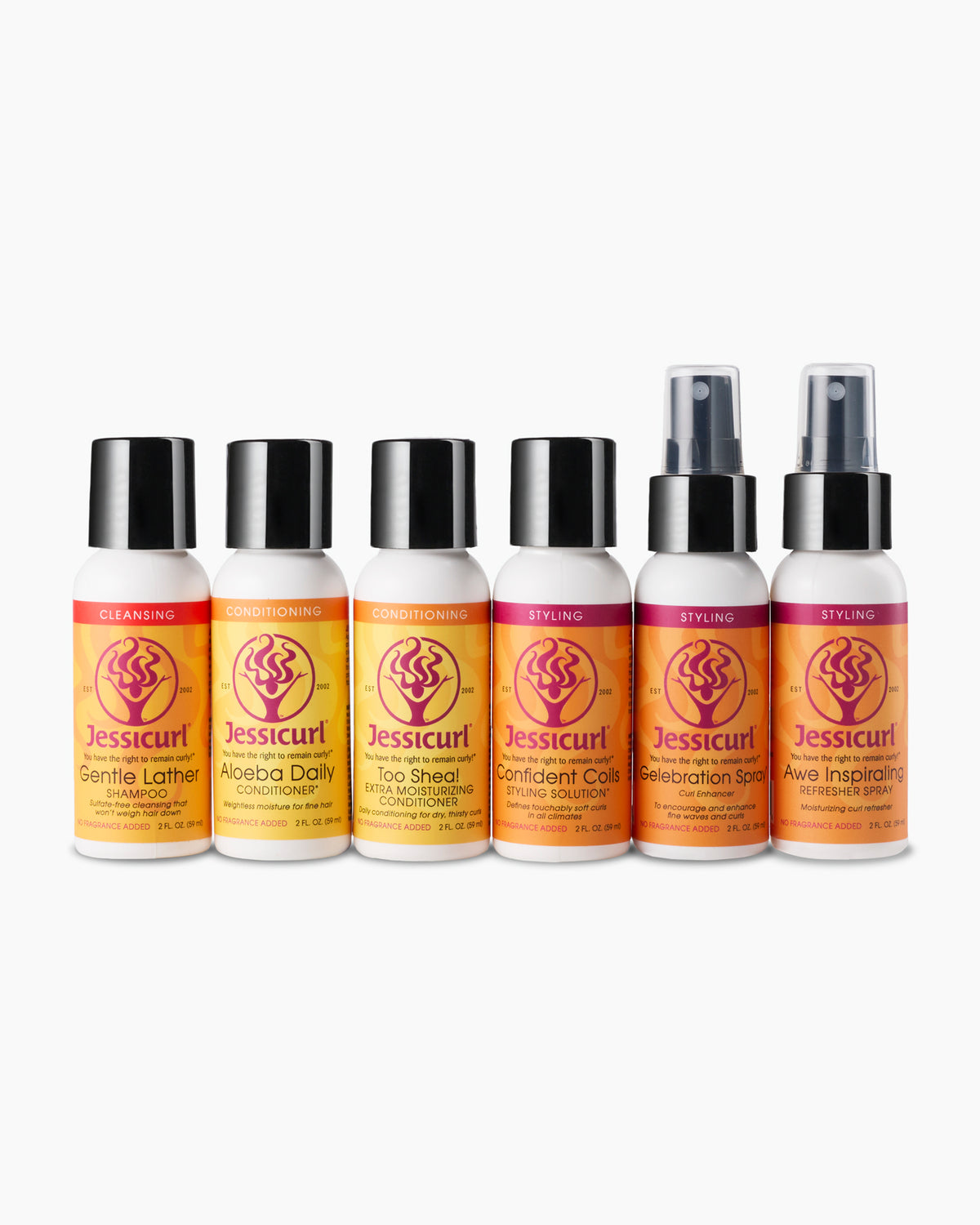 Jessicurl Light &amp; Luminous Collection - Product set for fine waves and curls 59 ml