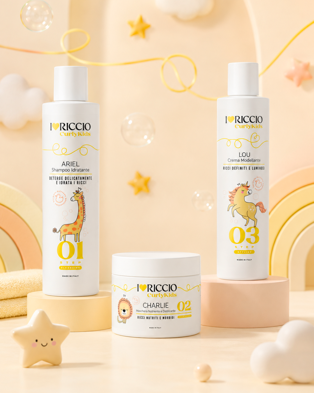 I Love Riccio CurlyKids - Kompletní dětská rutina pro kudrnaté vlasy