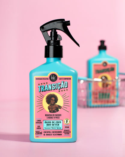 Lola Cosmetics Transíção Agua De Coco „Day After“ - Hydratační sprej na kudrliny 250 ml