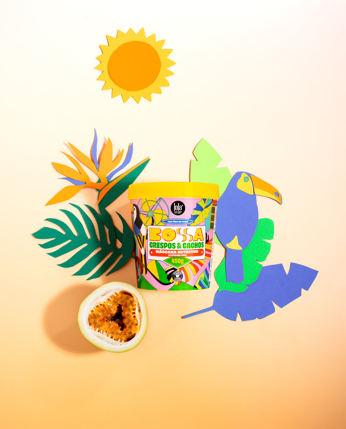 Lola Cosmetics BOSSA Hair Mask - Vyživující maska pro hebké a lesklé kudrny 450 g