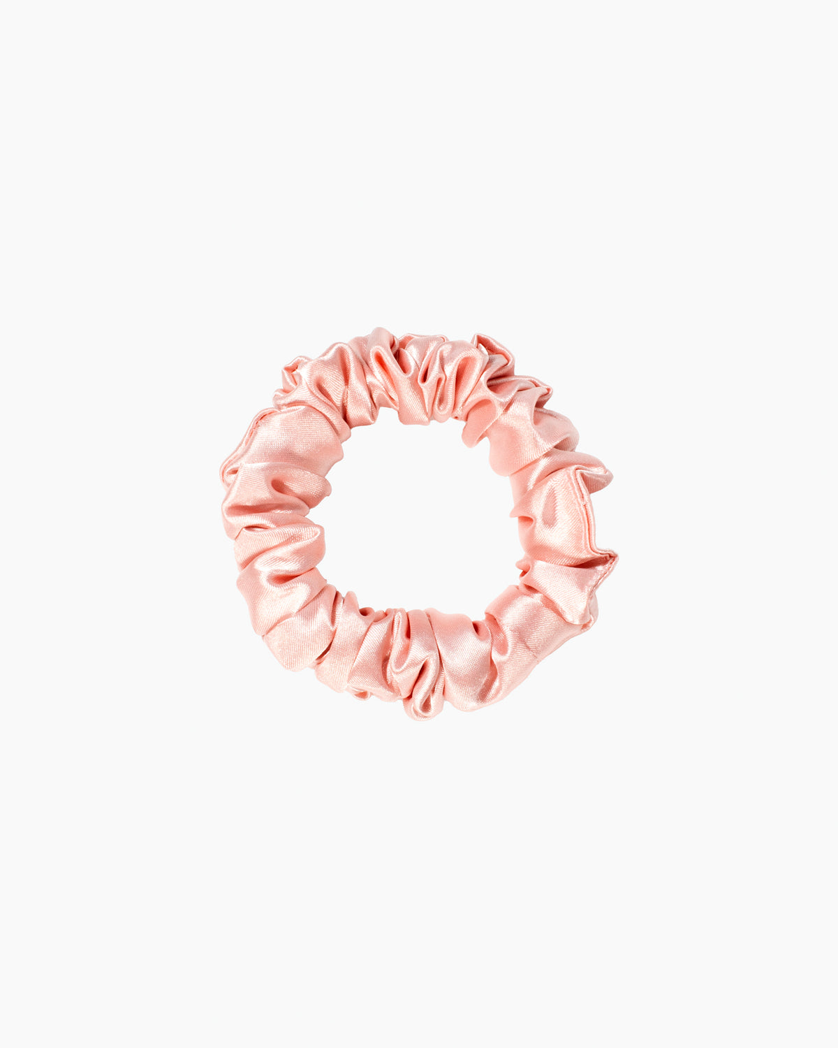 Nina Scrunchies Satin Scrunchie - Szatén hajgumi göndör hajra - Púderrózsaszín
