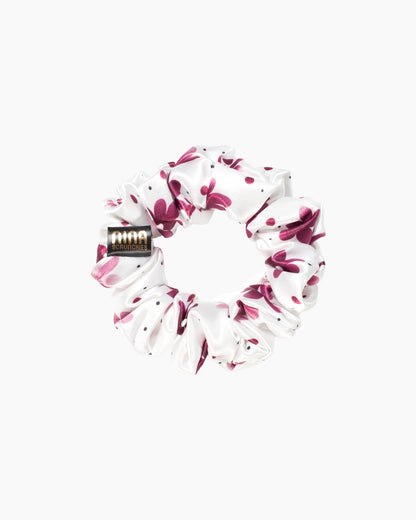 Nina Scrunchies Satin Scrunchie - Saténová gumička pro kudrnaté vlasy - Velvet flora