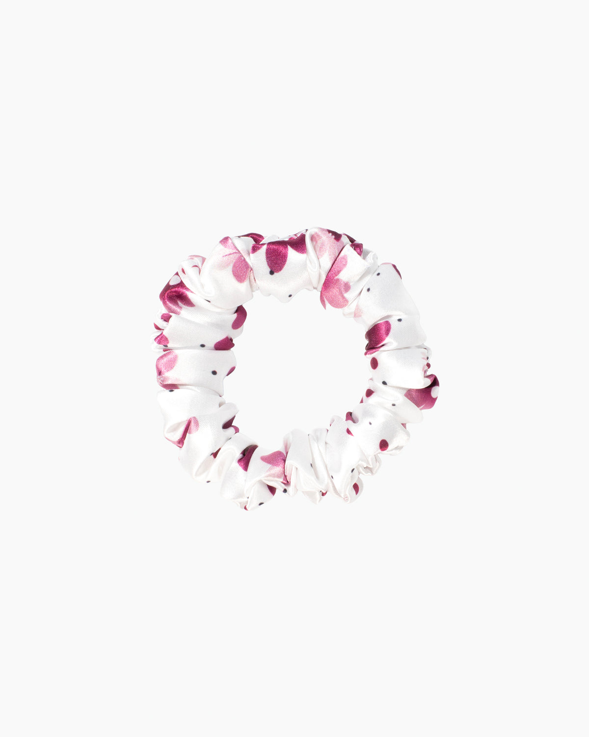 Nina Scrunchies Satin Scrunchie - Saténová gumička pro kudrnaté vlasy - Velvet flora