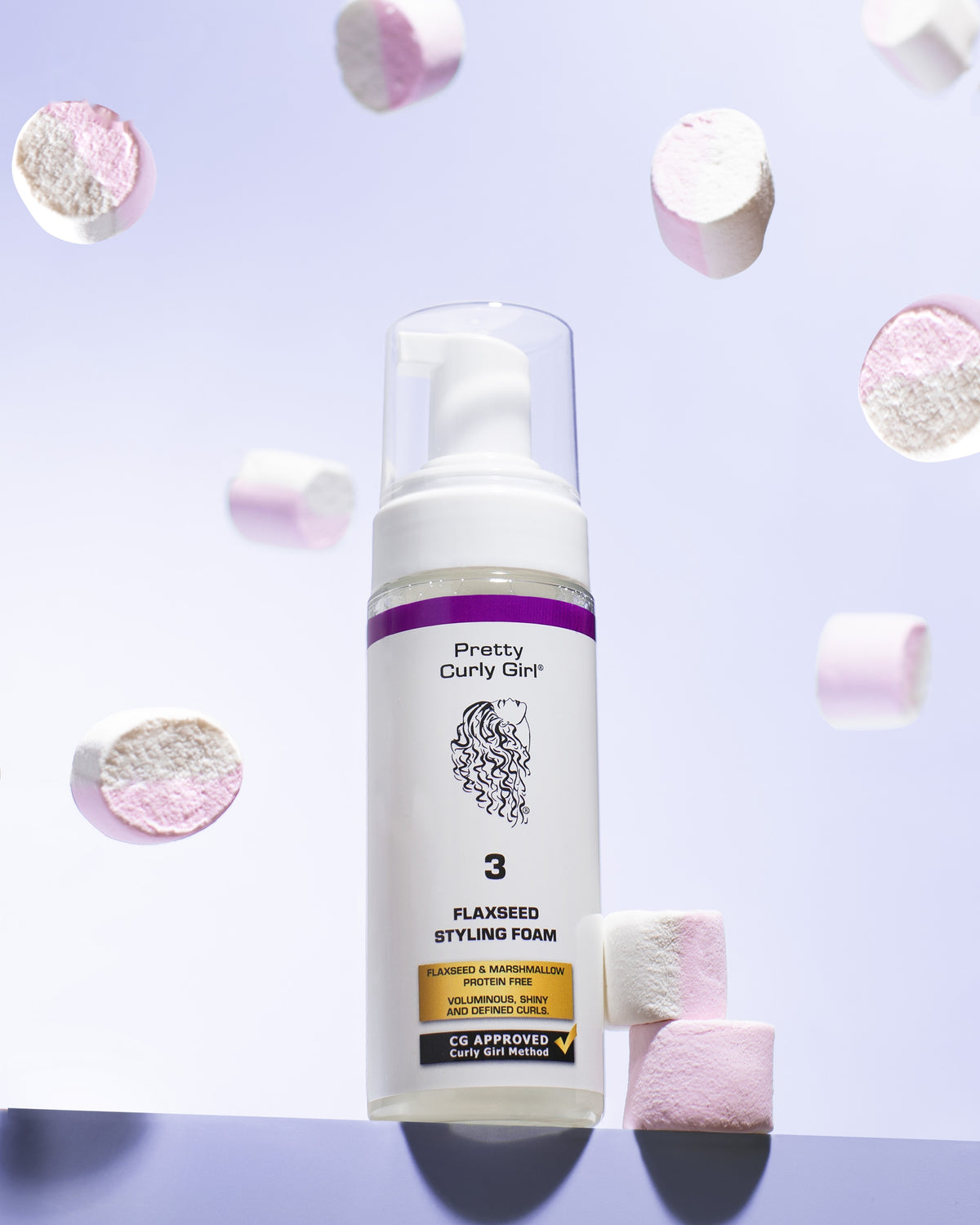 Pretty Curly Girl Flaxseed Styling Foam - Stylingová pěna pro vlny a kudrliny 150 ml