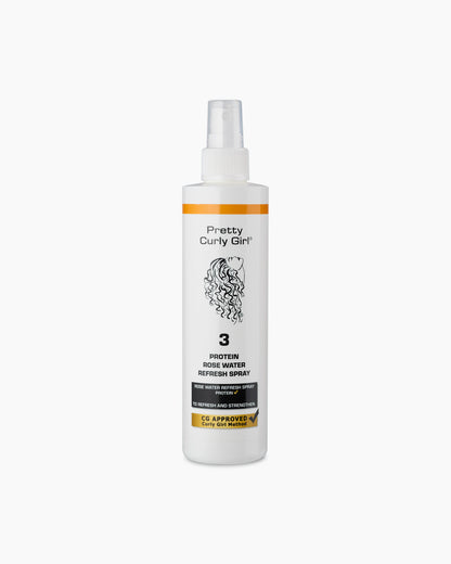 Pretty Curly Girl Protein Rose Water Refresh - Proteines frissítő spray rózavízzel 250 ml