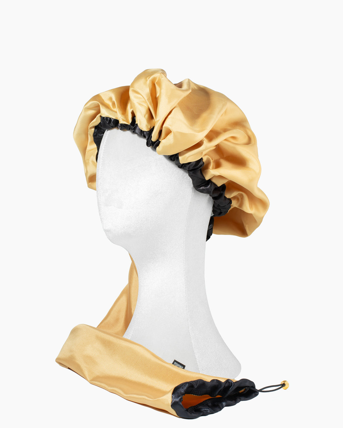 Pretty Curly Girl &amp; Soulta Gold Satin Diffuser Cap - Čepice na sušení kudrnatých vlasů - Zlatá
