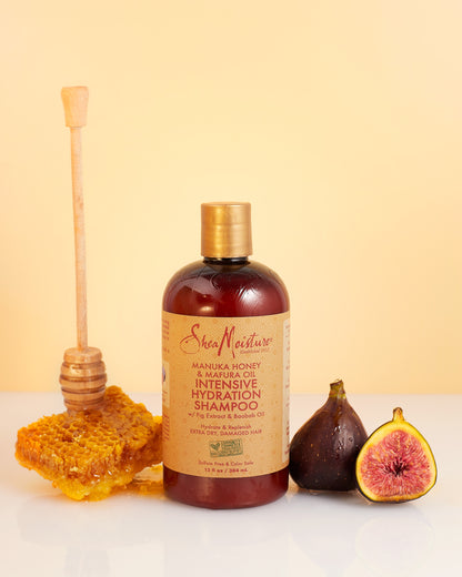 Shea Moisture Manuka Honey &amp; Mafura Oil Intensive Hydration Shampoo - Intenzív hidratáló sampon 384ml