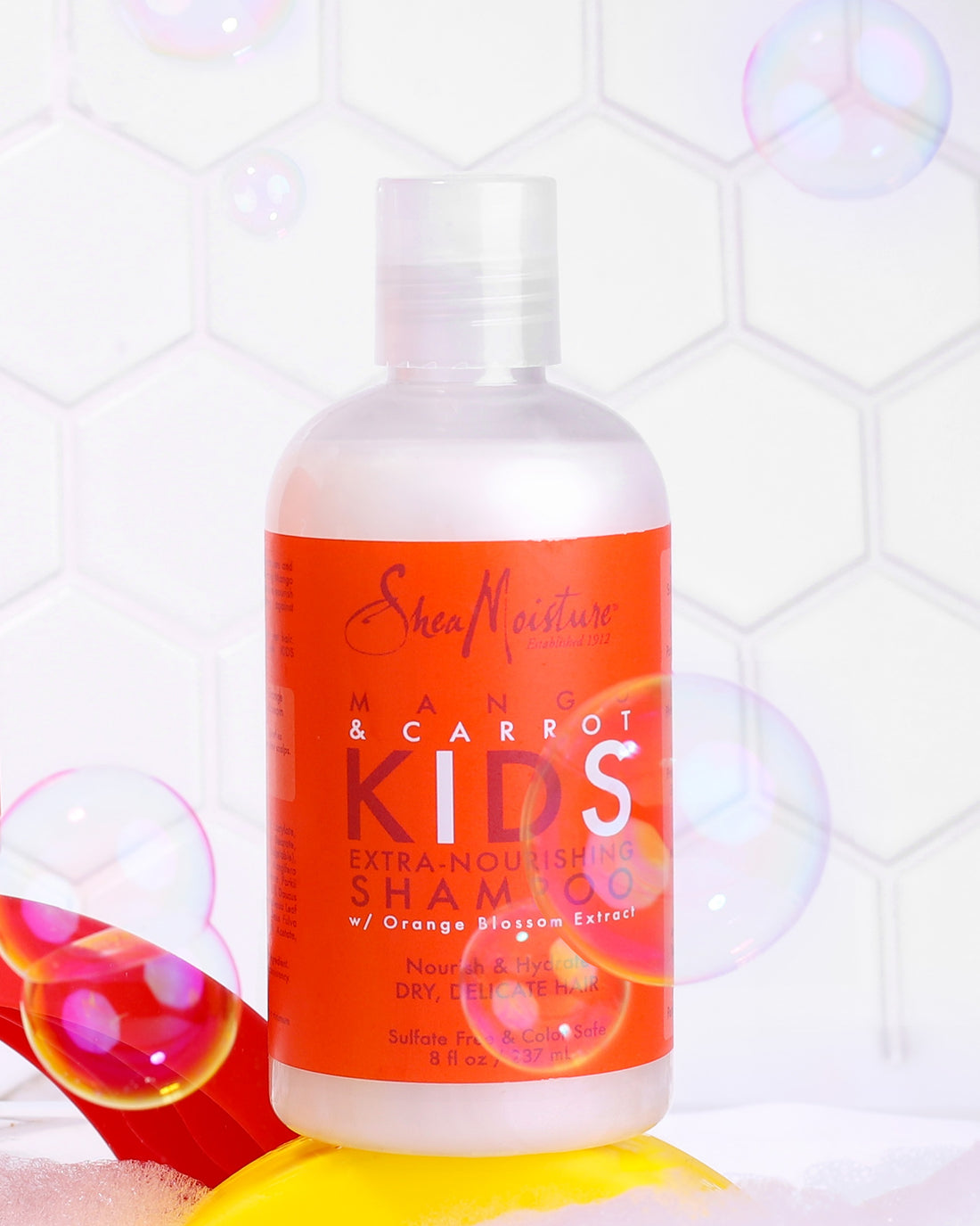 Shea Moisture Kids Mango &amp; Carrot Shampoo - Tápláló sampon gyerek göndör hajra 237 ml