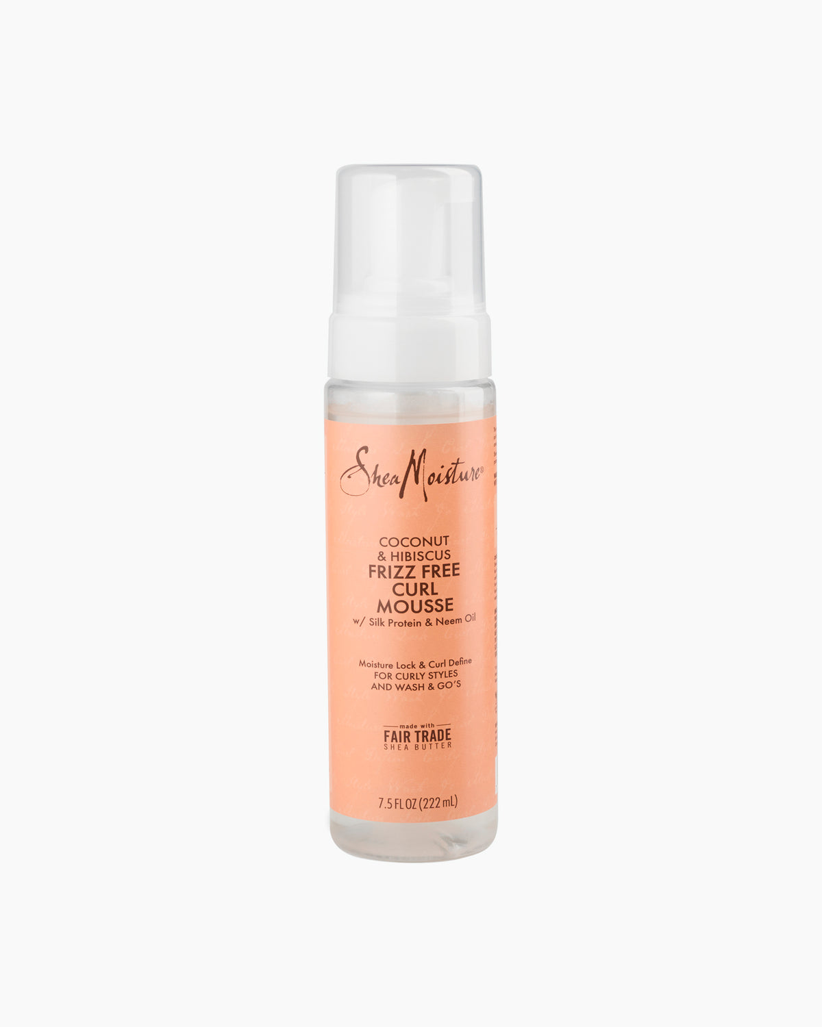 Shea Moisture Coconut &amp; Hibiscus Frizz-Free Curl Mousse - Anti-frizz mousse 222 ml