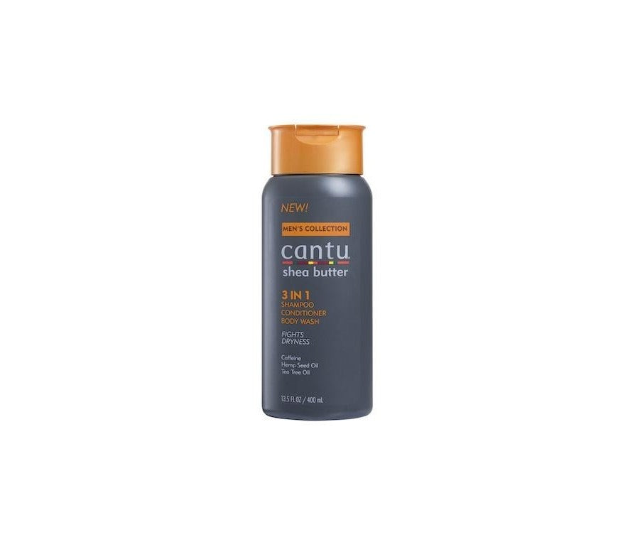 Cantu Men´s 3 in 1 Shampoo, Conditioner, Body Wash - Pánsky 3 v 1 šampón, kondicionér, sprchový gél 400 ml