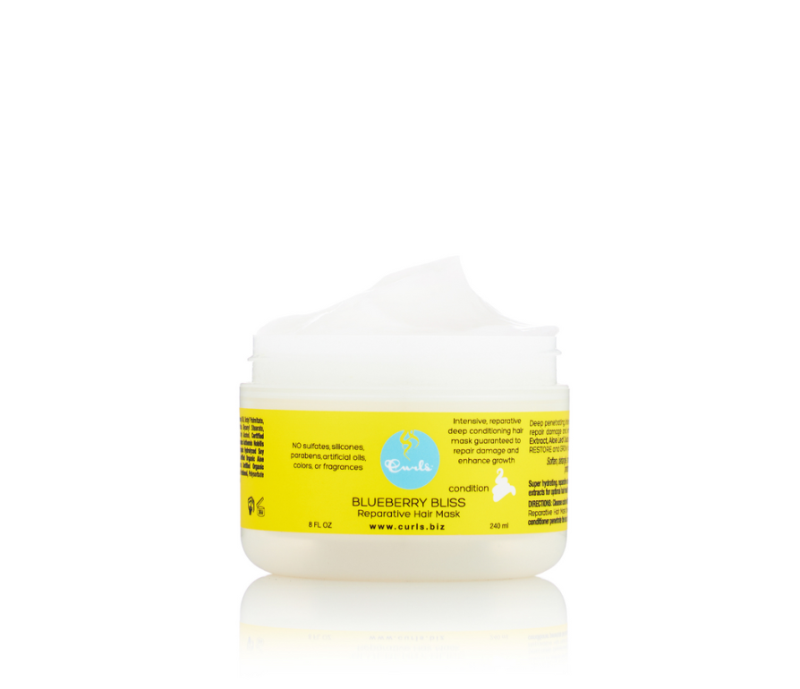 Curls Blueberry Bliss Reparative Hair Mask - Hĺbkovo regeneračná maska na kučery a vlny 240 ml