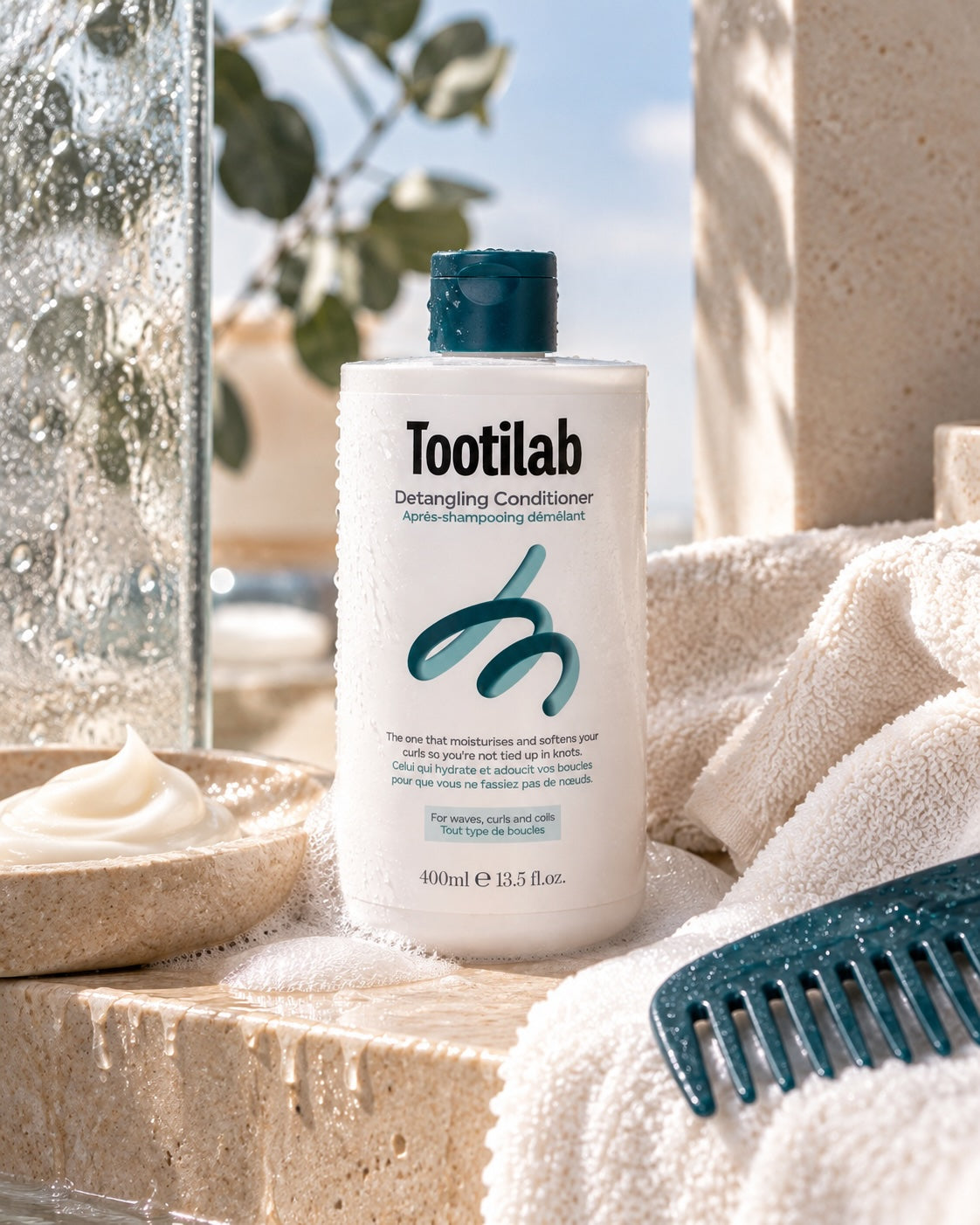 Tootilab Detangling Conditioner - Kondicionáló a fürtök könnyebb kifésüléséért 400 ml