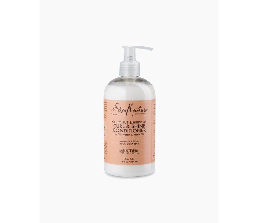 Shea Moisture Coconut &amp; Hibiscus Conditioner - Kondicionér na kučeravé vlasy 384 ml